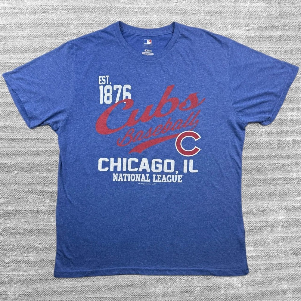 MLB Genuine Merchandise Chicago Cubs National League Graphic Tee Shirt Blue XL